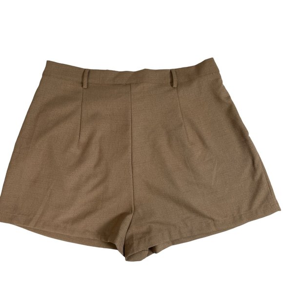 NWT Cider Casual Mini Shorts Camel Size XL - Picture 2 of 4